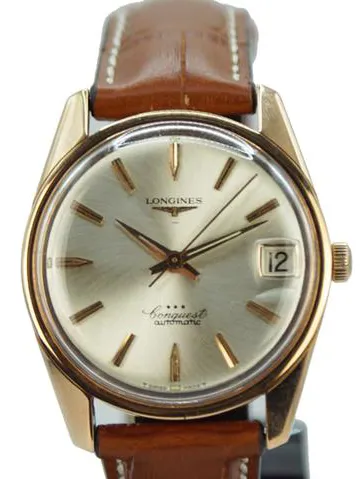 Longines Conquest Longines Conquest 750 Rosegold 18K fresh Service 34.5mm Rose gold Silver