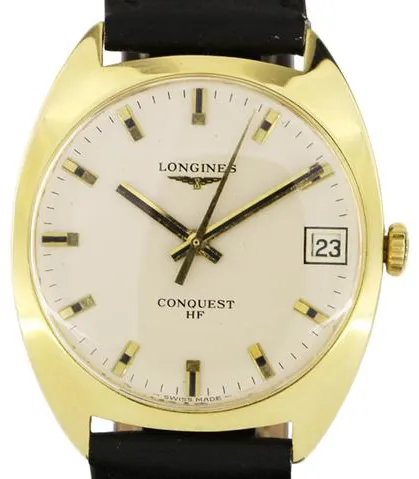 Longines Conquest 403418 33.5mm Yellow gold White