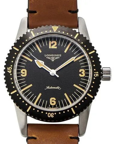 Longines Heritage L2.822.4.56.2 42mm Stainless steel Black