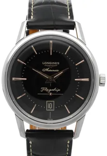 Longines Heritage L47954580 Stainless steel Black