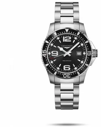 Longines HydroConquest L3.730.4.56.6 39mm Stainless steel Black