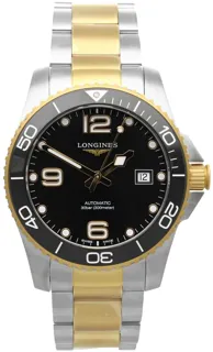 Longines HydroConquest L3.781.3.56.7 Stainless steel Black