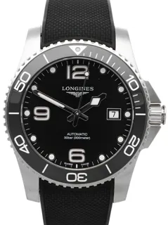 Longines HydroConquest L3.781.4.56.9 Stainless steel Black