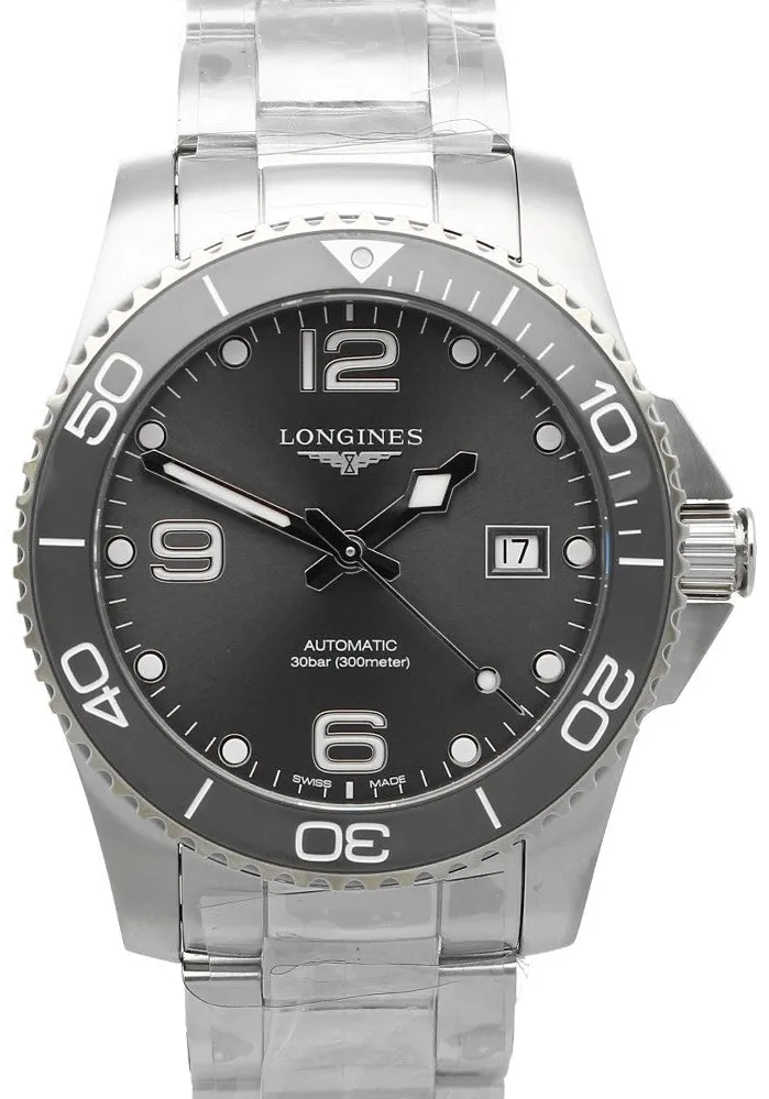 Longines HydroConquest L3.781.4.76.6 41mm Stainless steel Gray