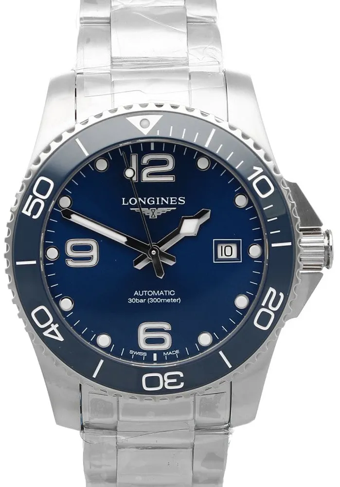 Longines HydroConquest L3.781.4.96.6 41mm Stainless steel Blue