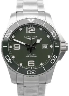 Longines HydroConquest L3.782.4.06.6 Stainless steel Green