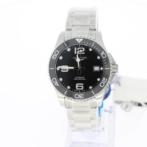 Longines HydroConquest L37804566 39mm Stainless steel Black