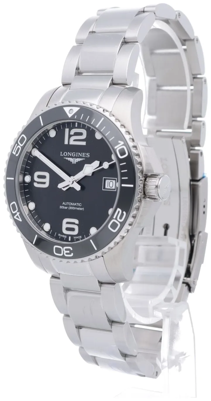 Longines HydroConquest L37804566 39mm Stainless steel Black 1