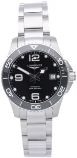 Longines HydroConquest L37804566 Stainless steel Black