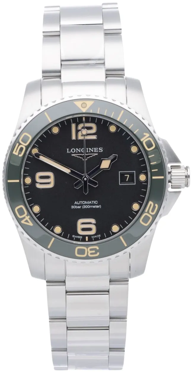 Longines HydroConquest L37814056 41mm Stainless steel Black