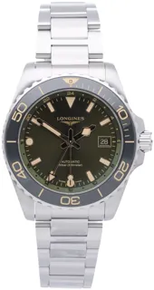 Longines HydroConquest L37904066 Stainless steel Green