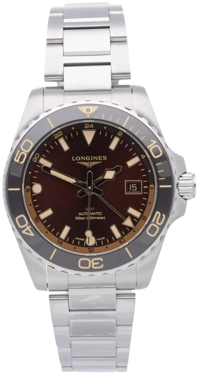 Longines HydroConquest L37904666 41mm Stainless steel Brown