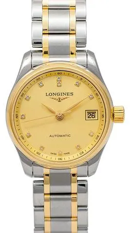 Longines Master Collection L2.128.5.37.7 25.5mm Stainless steel Champagne