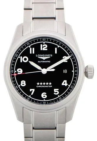 Longines Spirit L3.810.4.53.6 40mm Stainless steel Black