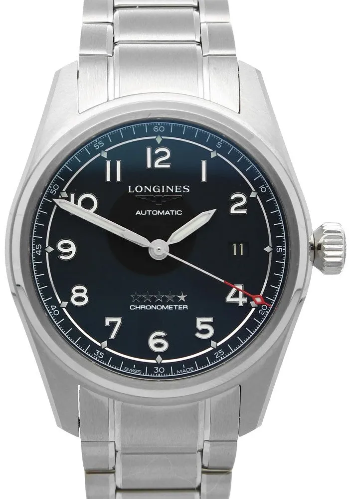 Longines Spirit L3.810.4.53.6 40mm Stainless steel Black