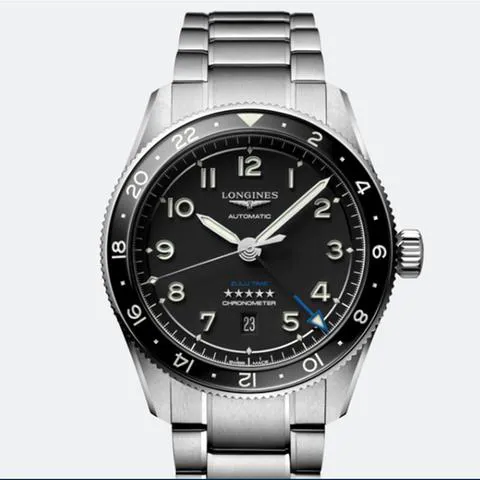 Longines Spirit L3.812.4.53.6 42mm Stainless steel Black