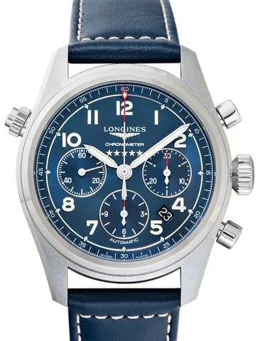 Longines Spirit L3.820.4.93.0 42mm Stainless steel Blue