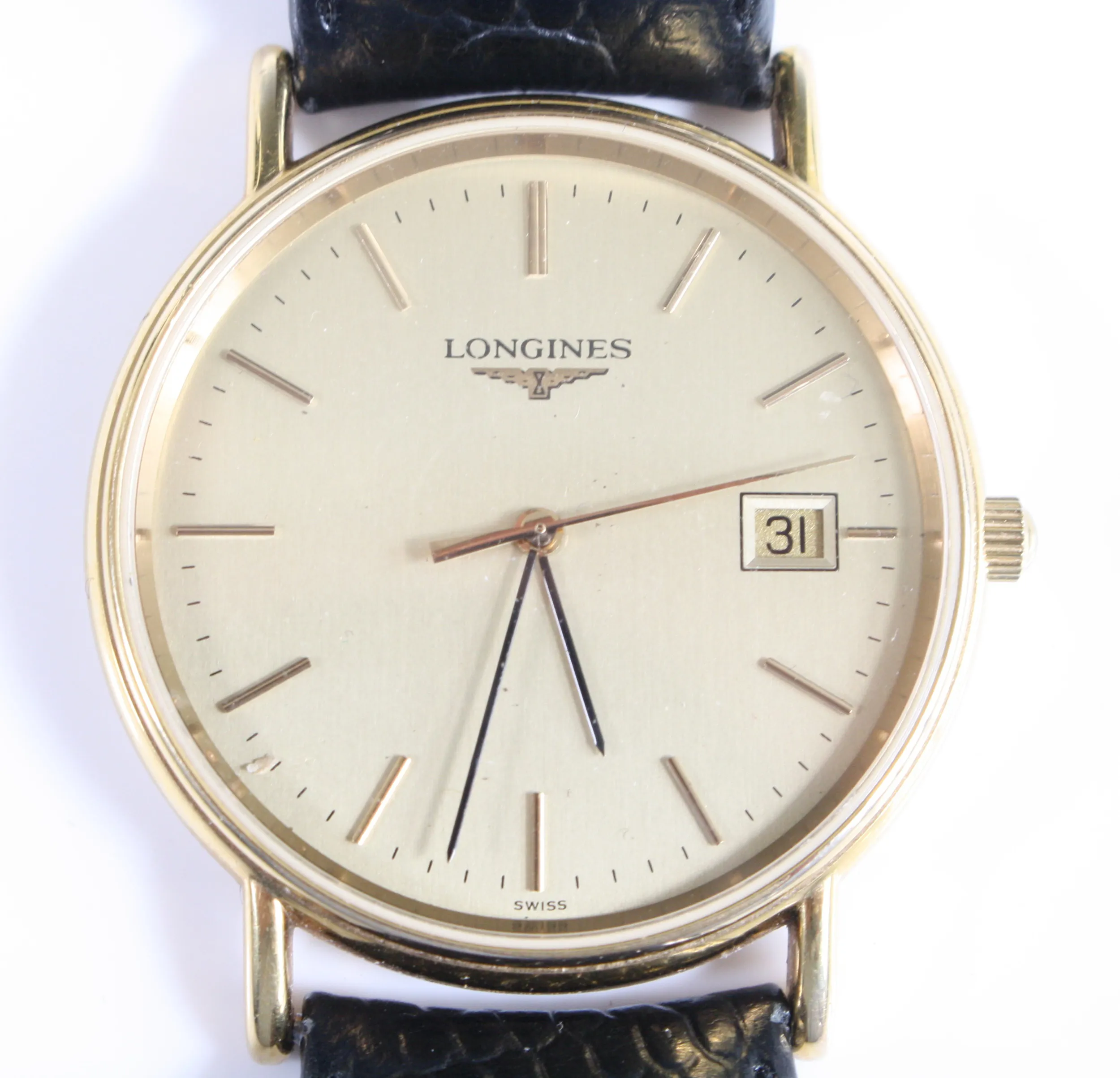 Longines 33mm Stainless steel and gold-plated Champagne