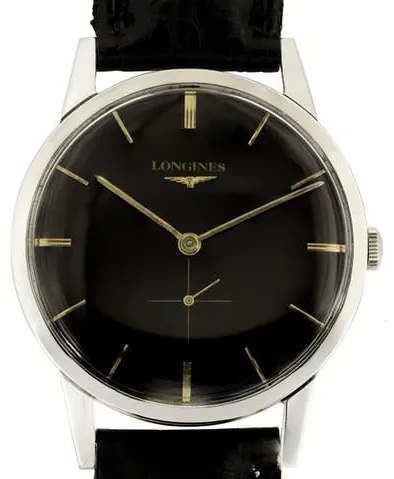 Longines 7898 34mm Stainless steel Black