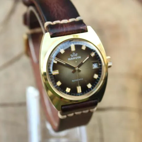 Marvin 34mm Yellow gold and Stainless steel Brown 3