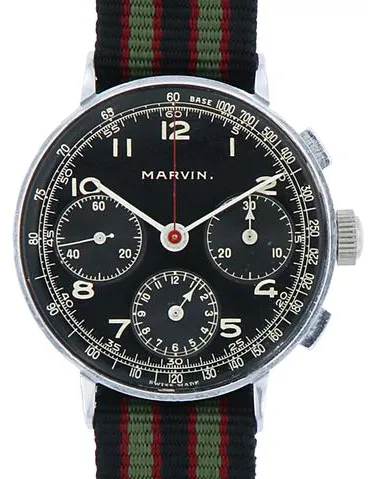 Marvin 37mm Stainless steel Black 1