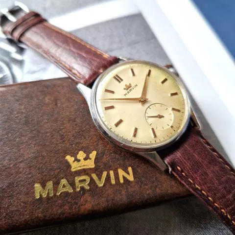 Marvin 35mm Stainless steel Champagne