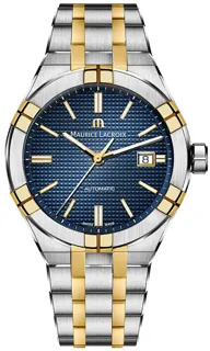 Maurice Lacroix AIKON AI6008-SY013-432-1 Yellow gold and Stainless steel Blue