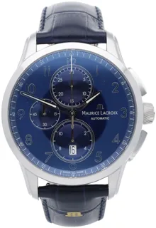 Maurice Lacroix Pontos Chronographe PT6388-SS001-420-4 Stainless steel Blue