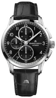 Maurice Lacroix Pontos PT6388-SS001-320-2 Stainless steel Black