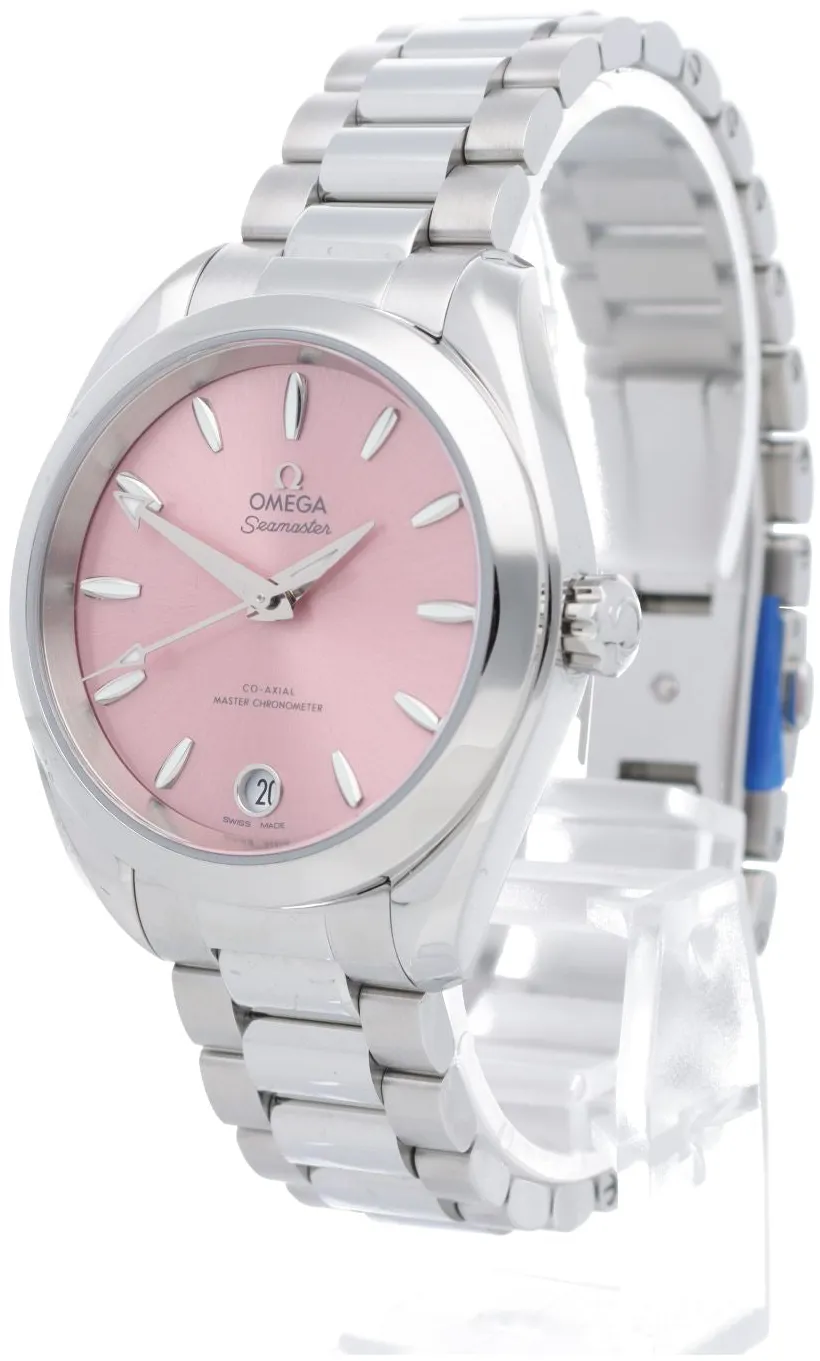 Omega Aqua Terra 220.10.34.20.10.003 34mm Stainless steel Pink 1