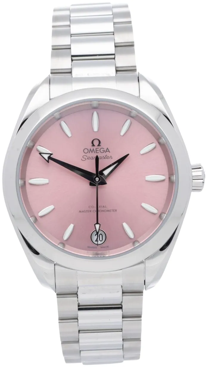 Omega Aqua Terra 220.10.34.20.10.003 34mm Stainless steel Pink