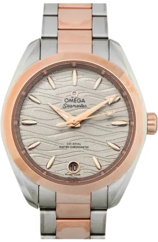 Omega Aqua Terra 220.20.34.20.06.001 34mm Yellow gold and stainless steel Gray 1