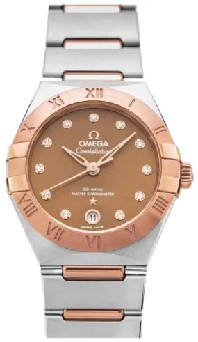 Omega Constellation 131.20.29.20.63.001 29mm Yellow gold and stainless steel Brown 1