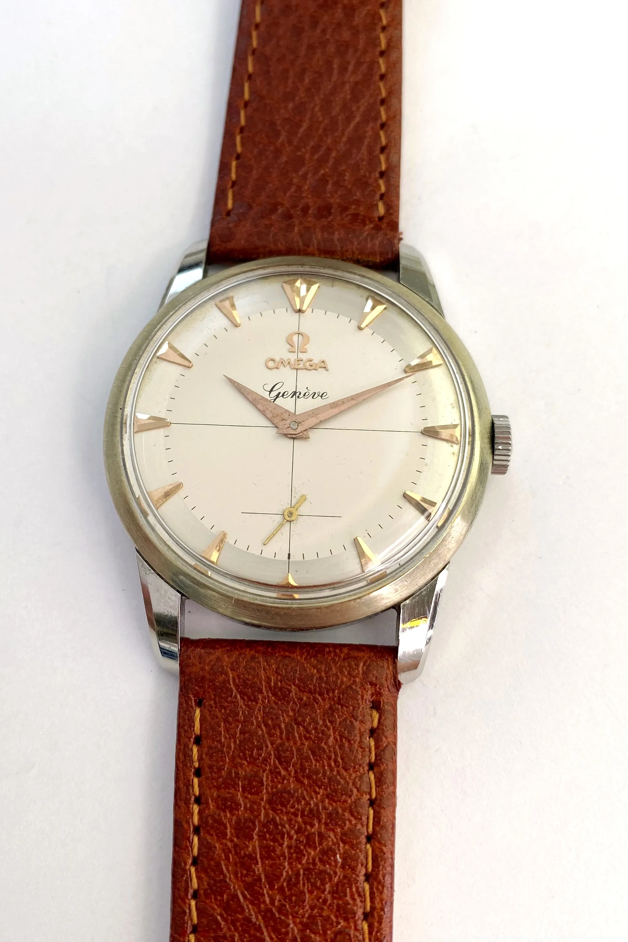 Omega Genève 2903 34mm Stainless steel Cream 1