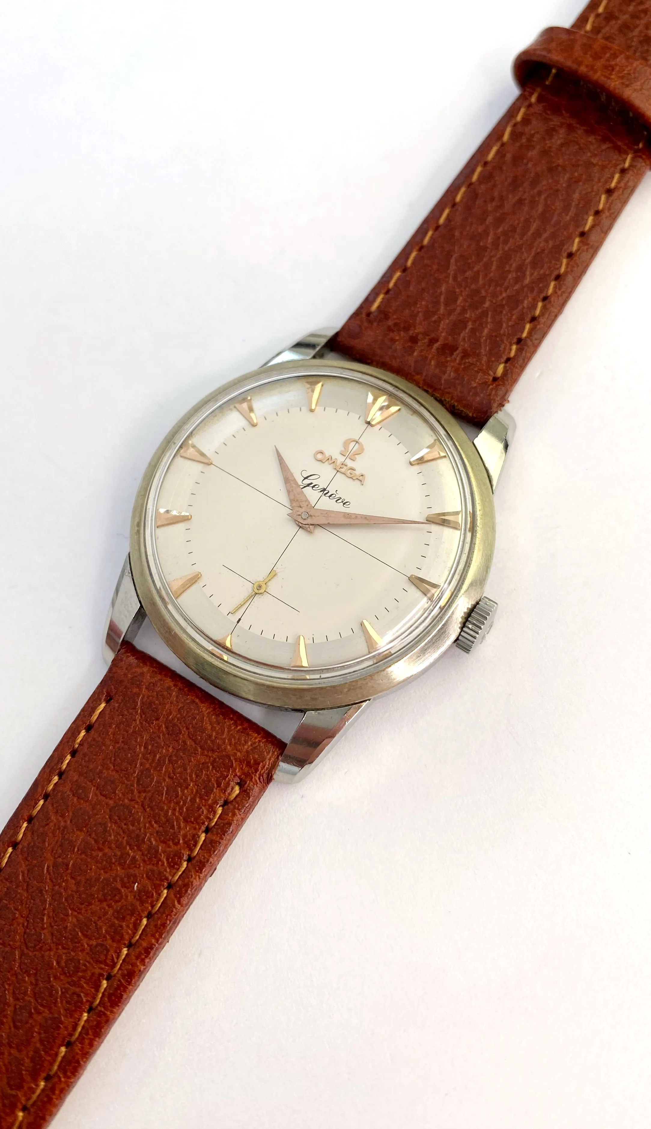 Omega Genève 2903 34mm Stainless steel Cream 7