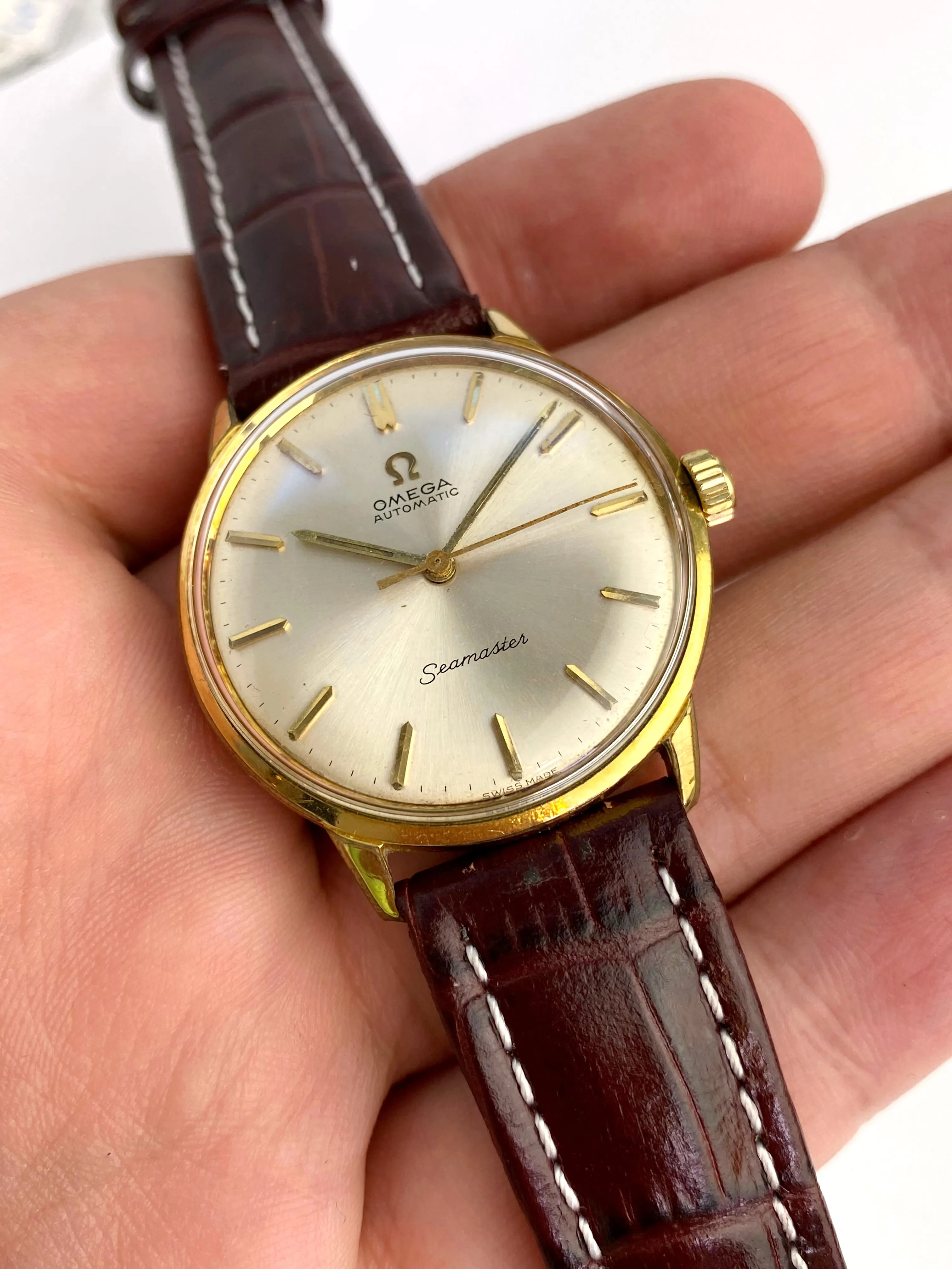 Omega Seamaster 165.001 34mm Gold-plated Silver 16