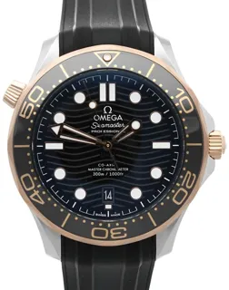 Omega Seamaster Diver 300M 210.22.42.20.01.002 Yellow gold and Stainless steel Black