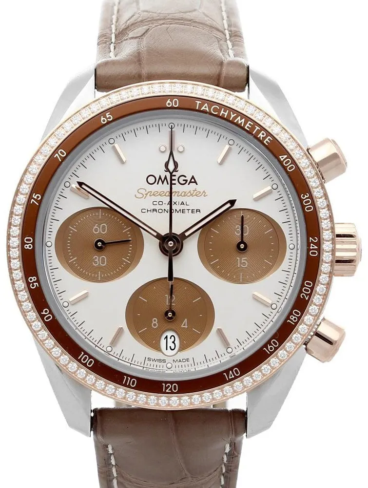 Omega Speedmaster 324.28.38.50.02.002 38mm Rose gold and Stainless steel Brown