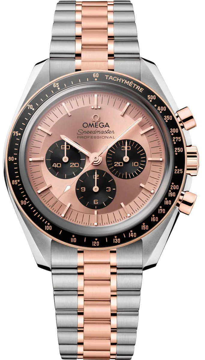 Omega Speedmaster nullmm Yellow gold and stainless steel Rose