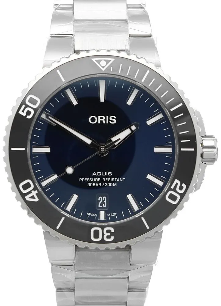 Oris Aquis 01 733 7732 4135-07 8 21 05PEB 39.5mm Stainless steel Blue