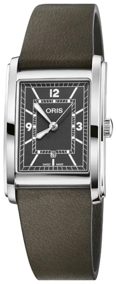 Oris Rectangular 01 561 7783 4063-07 5 19 16 25.5mm Stainless steel Green