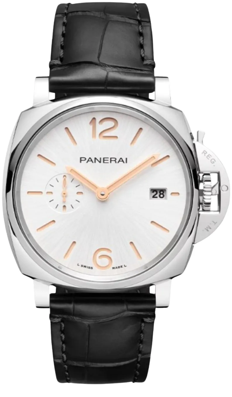 Panerai Luminor Due pam01388 42mm Stainless steel White 1