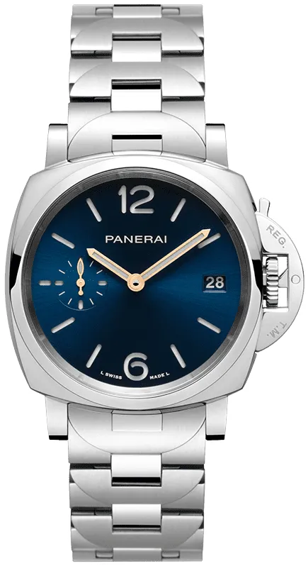 Panerai Luminor Marina PAM 01123 38mm Stainless steel Blue