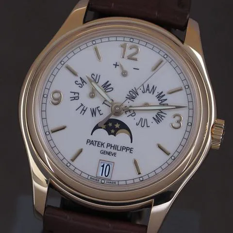 Patek Philippe Annual Calendar 5146J-001 39mm Yellow gold Beige 3