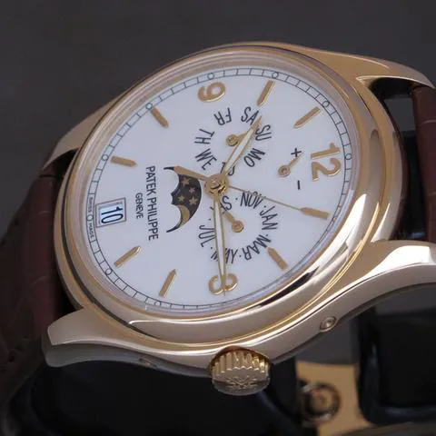 Patek Philippe Annual Calendar 5146J-001 39mm Yellow gold Beige 11