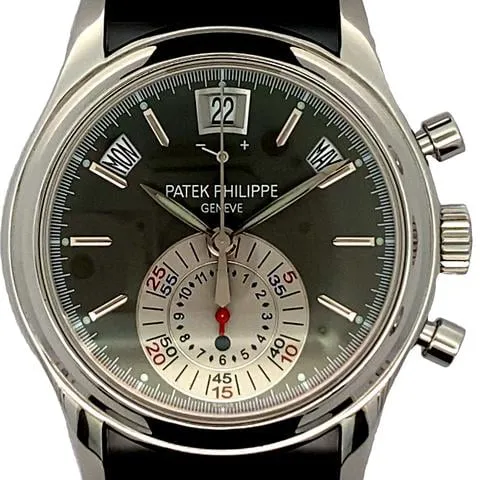 Patek Philippe Annual Calendar Chronograph 5960P-001 40.5mm Platinum Gray