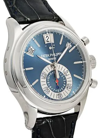 Patek Philippe Annual Calendar Chronograph 5960P-015 40.5mm Platinum Blue 2