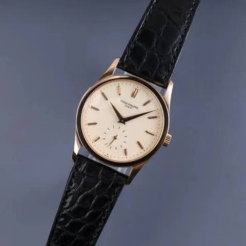 Patek Philippe Calatrava 3796 30.5mm Rose gold Silver