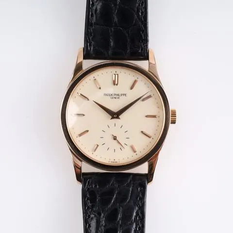 Patek Philippe Calatrava 3796 30.5mm Rose gold Silver 12