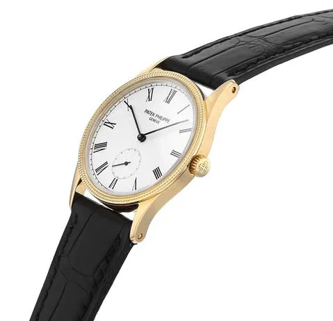 Patek Philippe Calatrava 3796DJ 30.5mm Yellow gold White 4